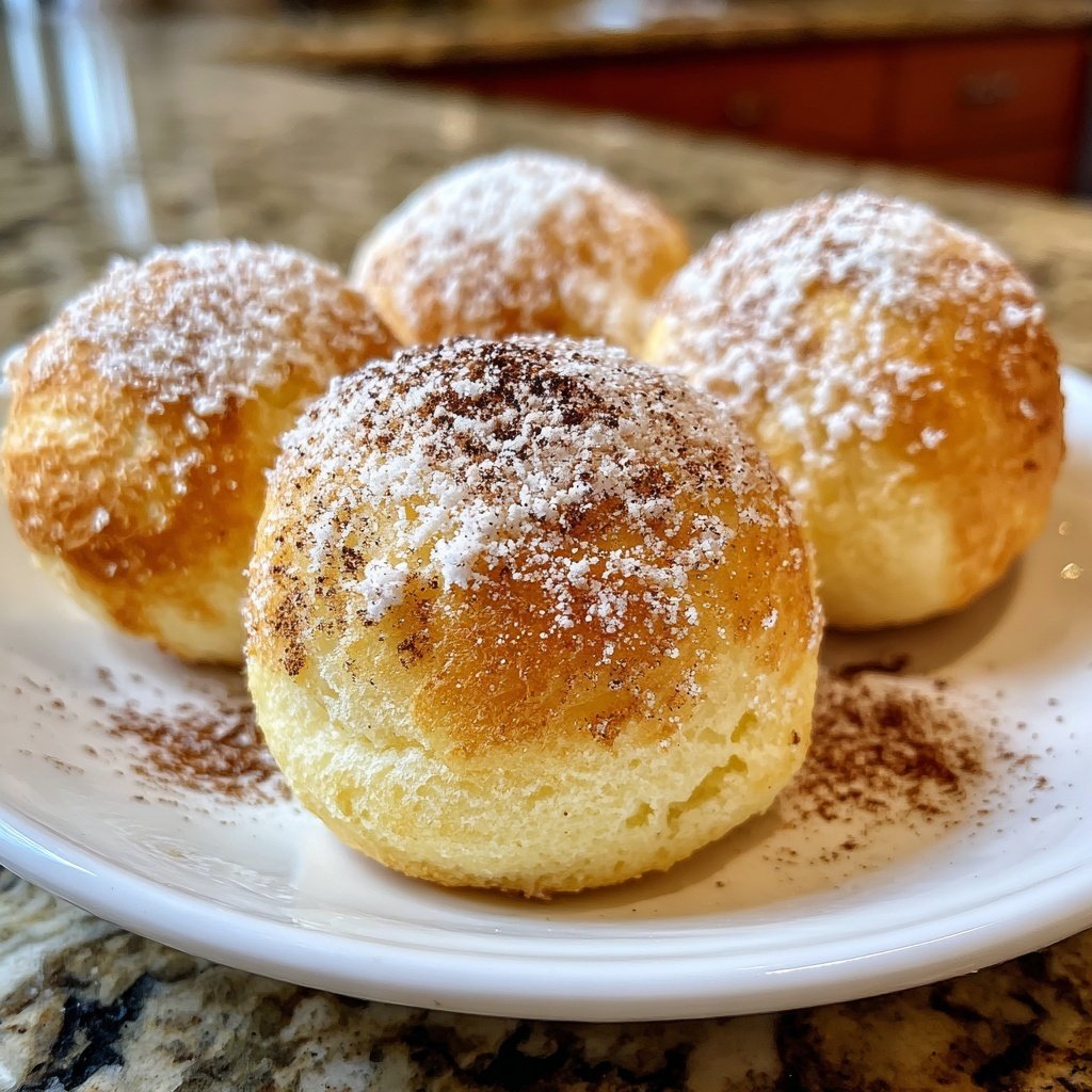 Quarkbällchen mit Zimt und Vanille