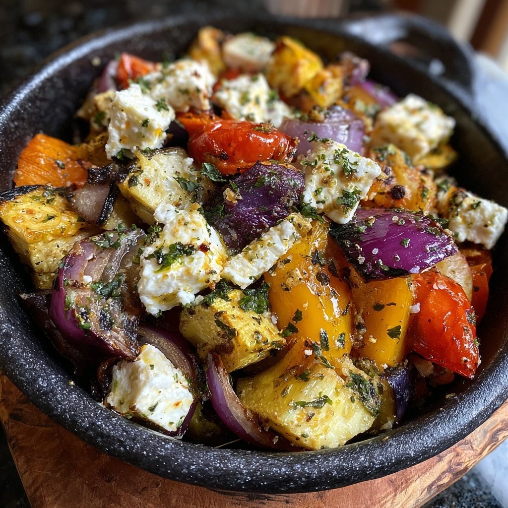 Kalorienarmes Ofengemüse Mit Feta