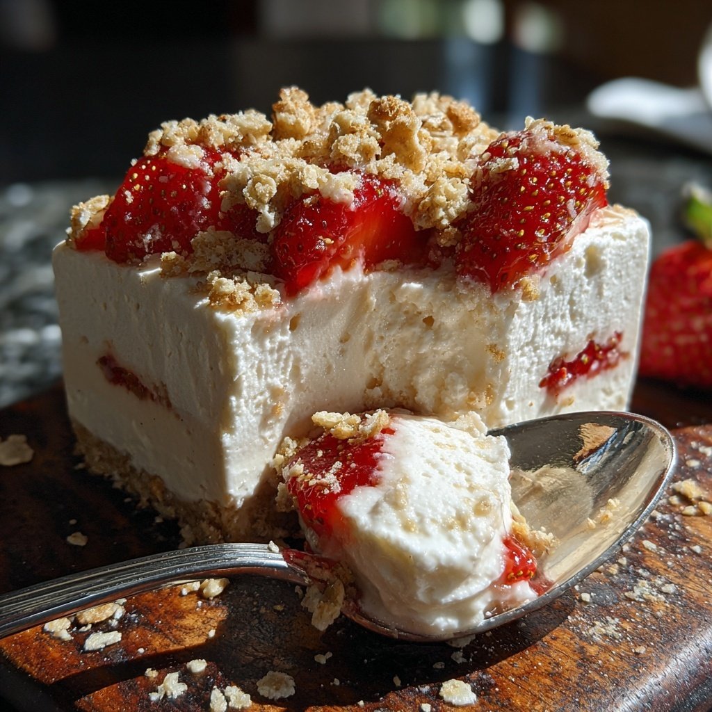 Erdbeer Quark Creme Mit Hafer Crunch