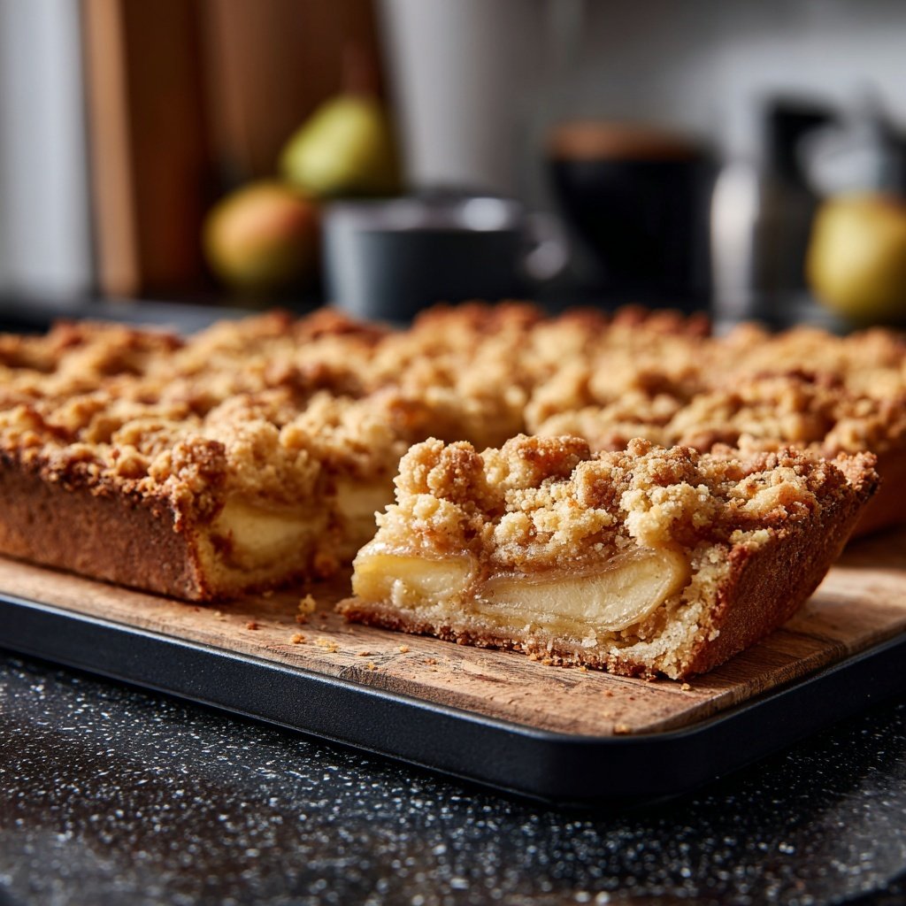 Streuselkuchen Mit Birnen