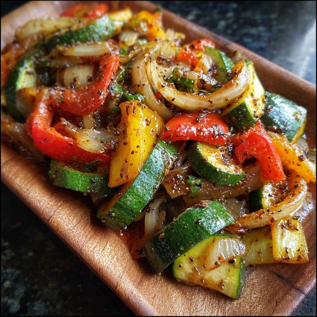 Kalorienarme Gemüsepfanne Mit Paprika