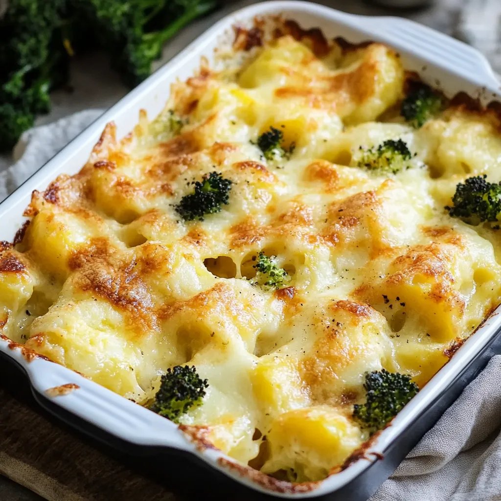 Kartoffelgratin mit Brokkoli