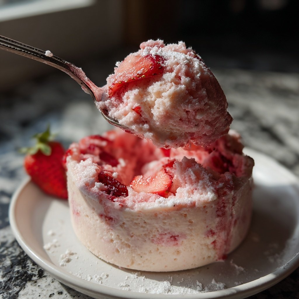 Erdbeer Grieß Dessert Warm