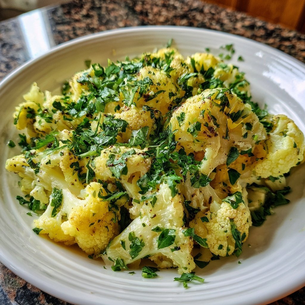 Blumenkohl mit Petersilie