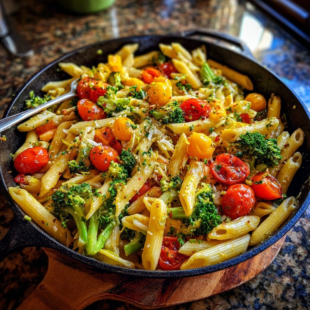 Brokkoli Pasta Pfanne