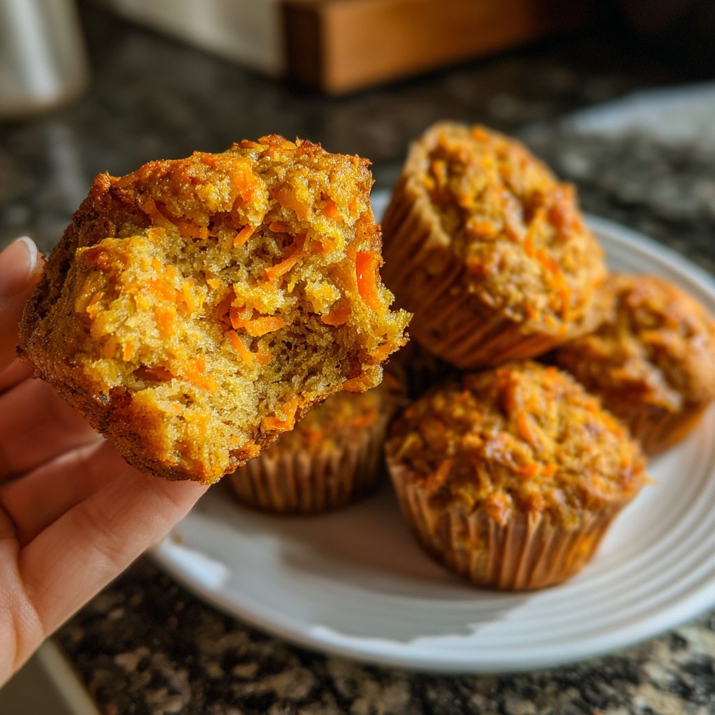 Saftige Karottenmuffins ohne Zucker