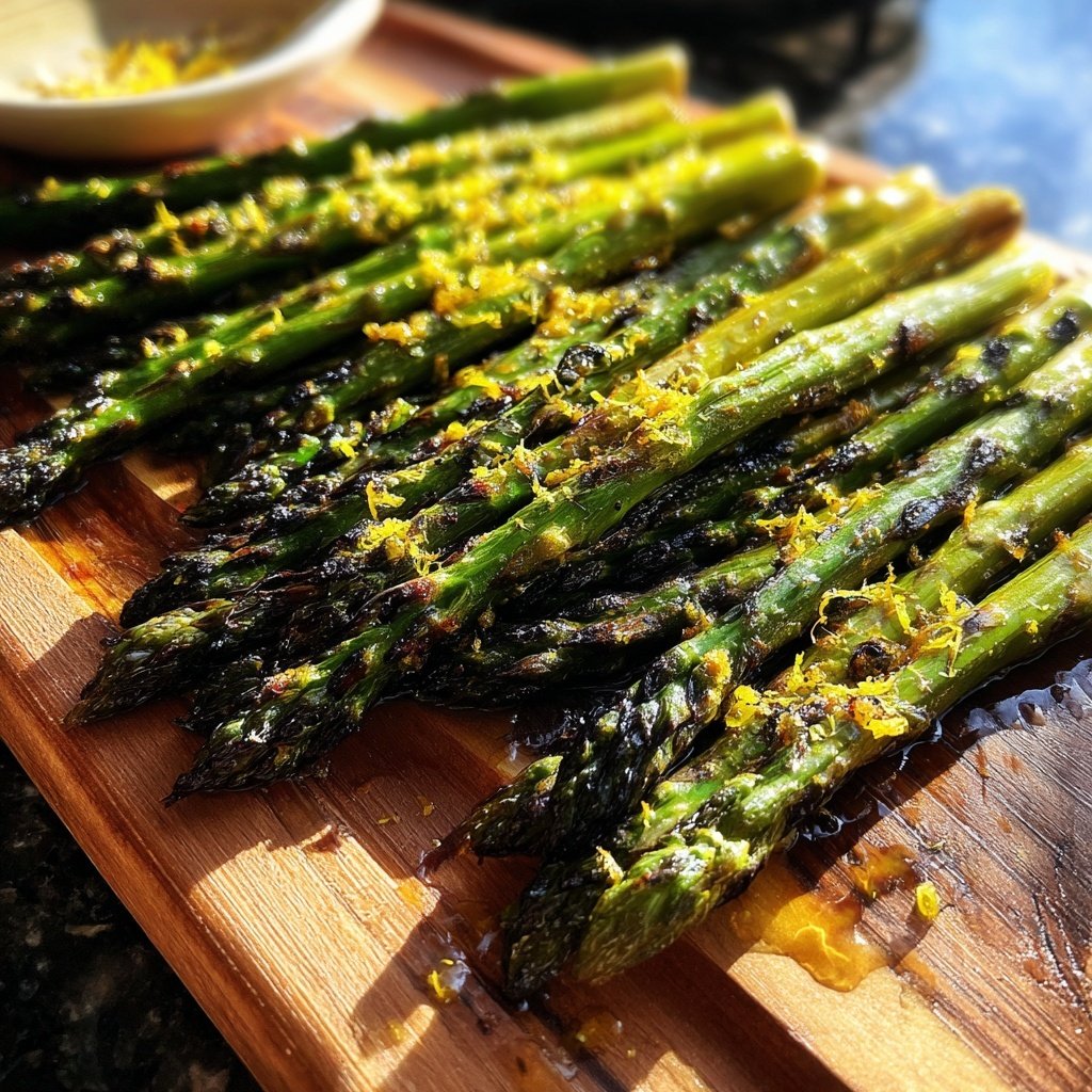 Gegrillter Spargel Mit Zitronen Öl