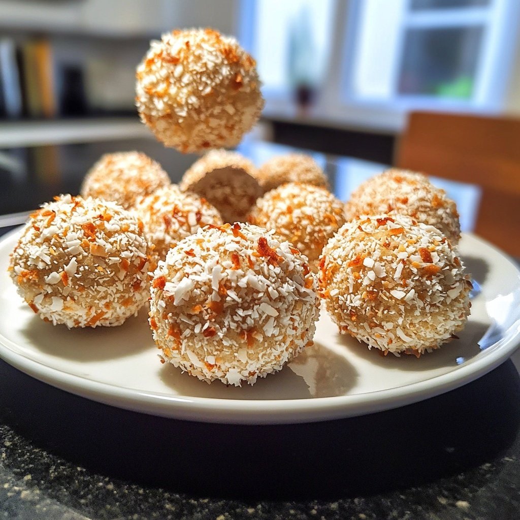 Protein Bällchen mit Kokosöl