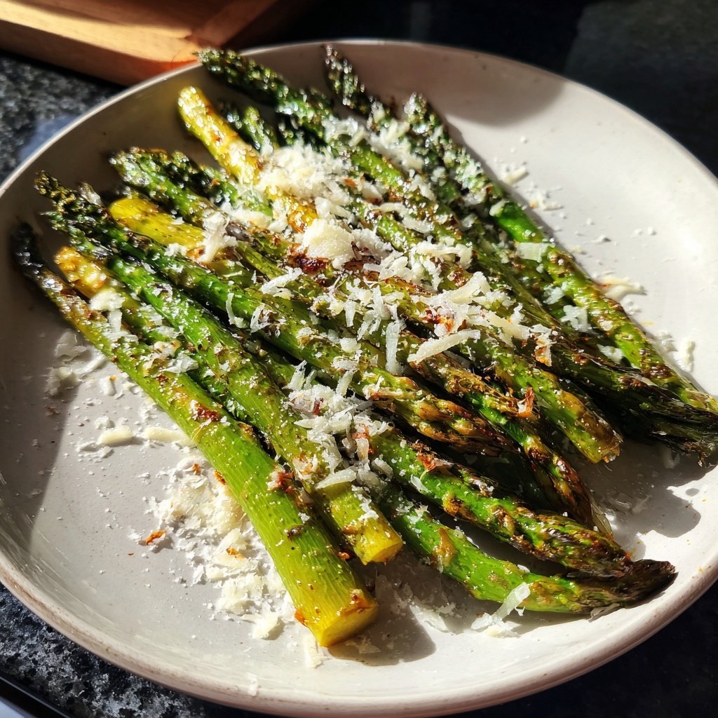 Grüner Spargel Mit Parmesan