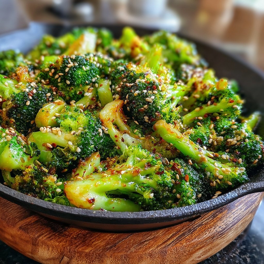 Brokkoli Pfanne Mit Sesam