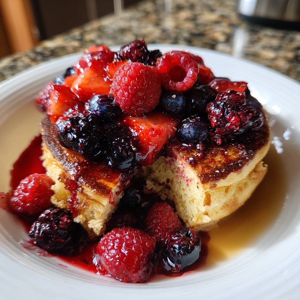 Pfannkuchen mit Beerenmix