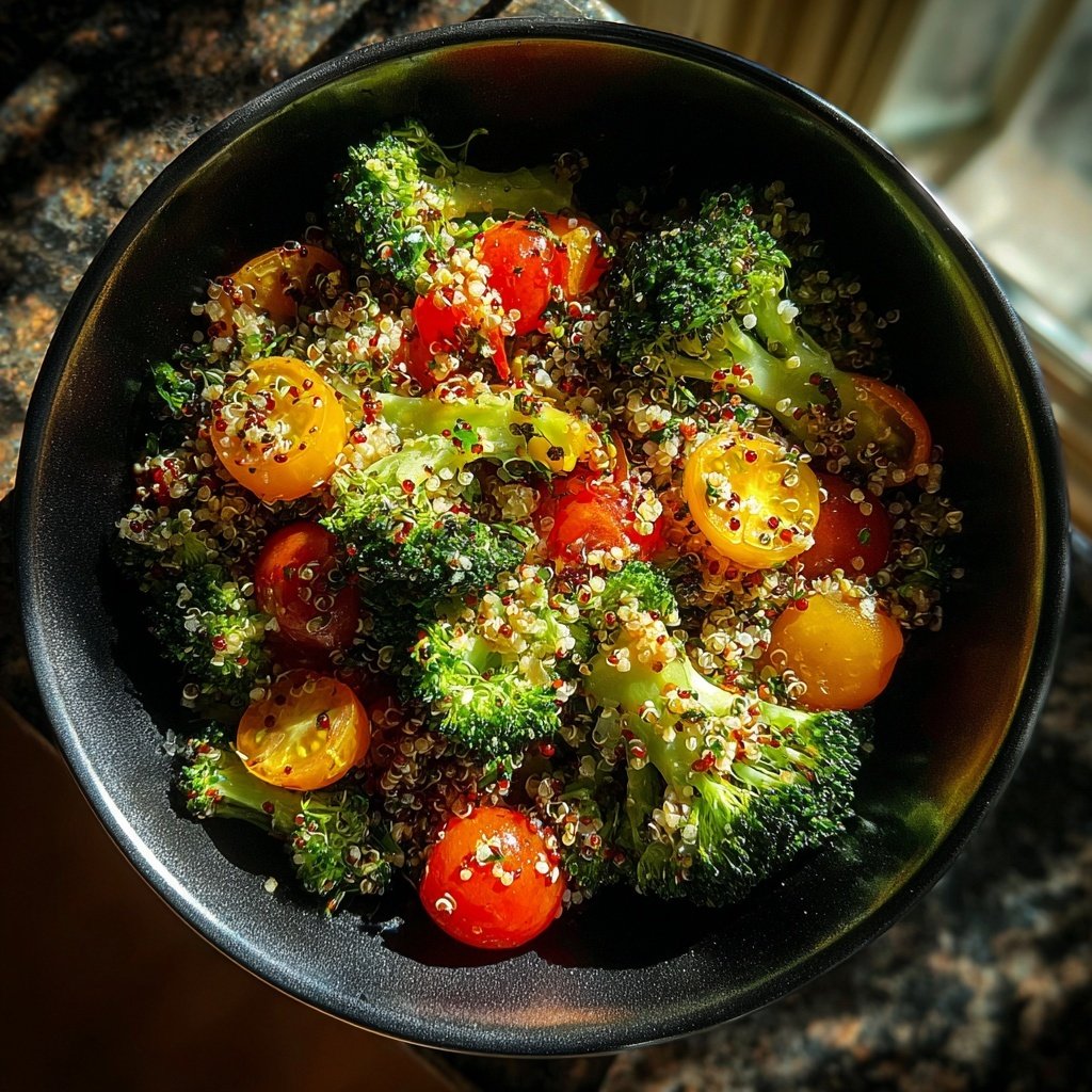 Kalorienarme Quinoa Bowl Mit Brokkoli