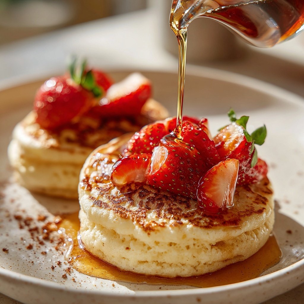 Valentinstag Frühstück mit Pfannkuchen