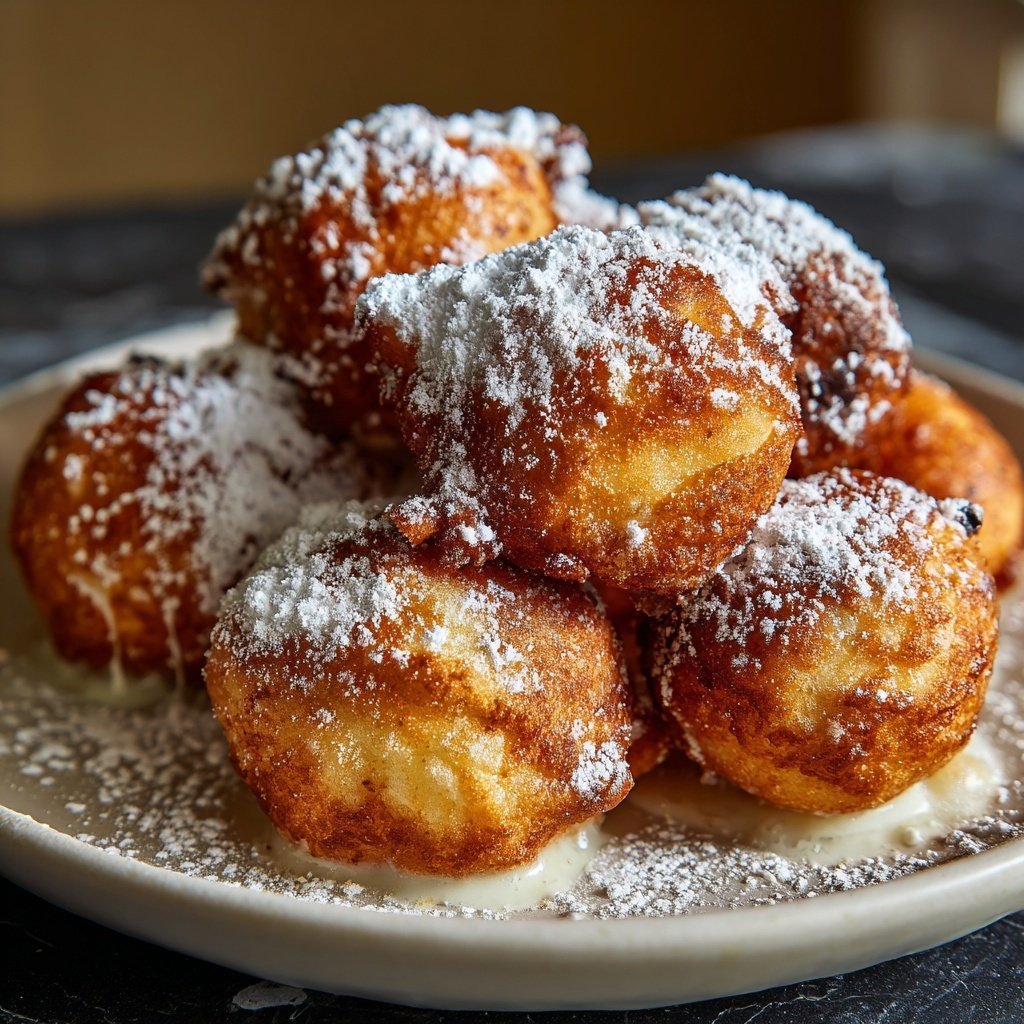 Quarkbällchen mit Vanillearoma